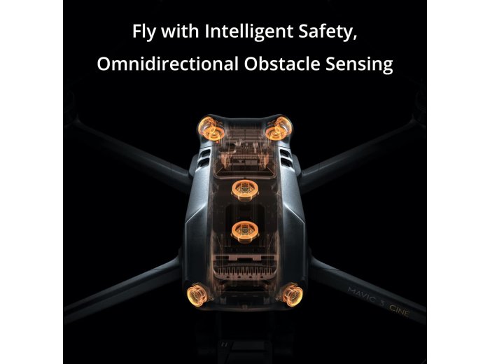 DJI Mavic 3 Cine Premium Combo, Drone with 4/3 CMOS Hasselblad Camera, 5.1K Video, Omnidirectional Obstacle Sensing, 46 Mins Flight, 15km Video Transmission, with DJI RC Pro, Two Extra Batteries