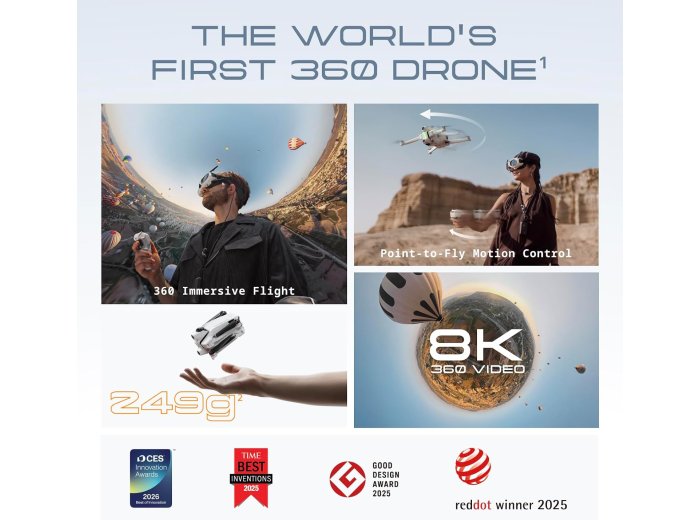 Antigravity A1 Standard Bundle, 360 FPV Drone with 8K Camera for Beginners