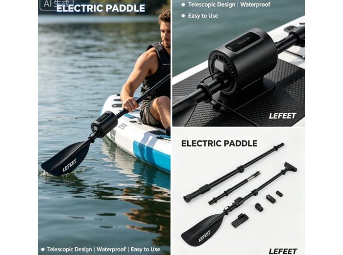 LEFEET Civilian Drone, Waterproof Aerial & Underwater Hybrid Drone with HD Camera, GPS Navigation for Marine Exploration