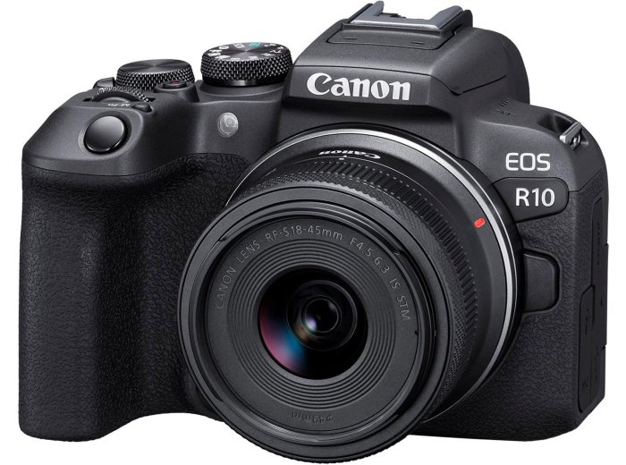 Canon EOS R10 Mirrorless Camera with RF 18-45mm & 55-210mm Dual Lens Bundle