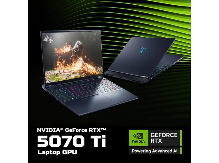 Acer Predator Helios Neo 16S AI Gaming Laptop, Intel Ultra 9 275HX, NVIDIA RTX 5070Ti, 12gigabytes GDDR7, 16" 2.5K OLED 240Hz 500nits Display, 64GB DDR5 RAM, 4TB SSD, Win11 Pro, 4-Zone RGB Keyboard
