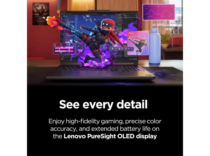 Lenovo Legion 5a - 2026 - Gaming Laptop - NVIDIA GeForce RTX 5060-15.3" OLED WQXGA Display - 165Hz Refresh Rate - Ryzen 7 250-32GB Memory - 1TB Storage - Eclipse Black