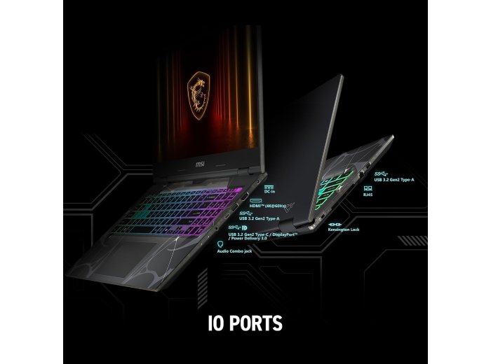 msi Cyborg A15 AI 15.6” FHD 144Hz Thin & Light Gaming Laptop – Ryzen 7 260, GeForce RTX 5050, 16GB DDR5, 1TB SSD, Portable Design, Wi-Fi 6E, Windows 11 B2HWEKG-074US