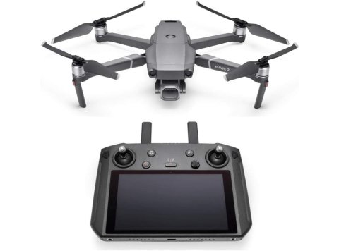 DJI Mavic 2 Pro - Drone Quadcopter UAV with Smart Controller Hasselblad Camera 3-Axis Gimbal HDR 4K Video Adjustable Aperture 20MP 1" CMOS Sensor, up to 48mph, Gray