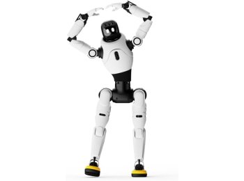 AGIBOT X2 Smart AI Robot Assistant, Intelligent Home Companion with Voice Interaction, Motion Control, HD Camera, Smart Navigation, Rechargeable Educational Robot for Home & Office