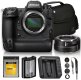 Nikon Z9 Mirrorless Camera Bundle + FTZ II Mount Adapter, 45.7MP Full Frame Professional Camera, 8K Video, EXPEED 7 + 120GB XQD Memory Card + Camera Bag